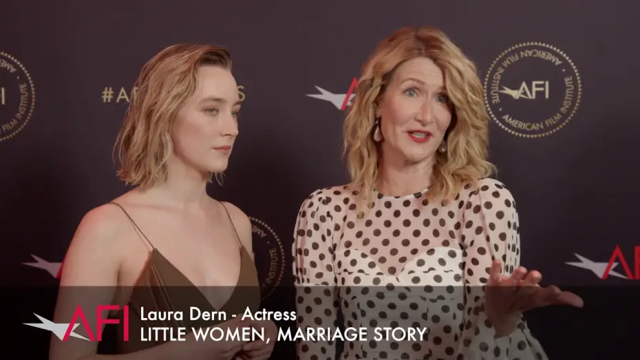 Видео к фильму Маленькие женщины | Saoirse Ronan and Laura Dern talk about LITTLE WOMEN at AFI AWARDS 2019