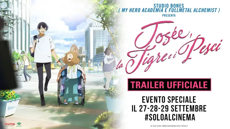 Видео к фильму Её заветное желание | Jos&eacute;e, la Tigre e i Pesci - Trailer Italiano Ufficiale