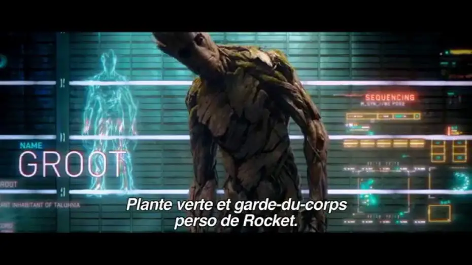Видео к фильму Стражи Галактики | Les Gardiens de la Galaxie : Groot (Vin Diesel)