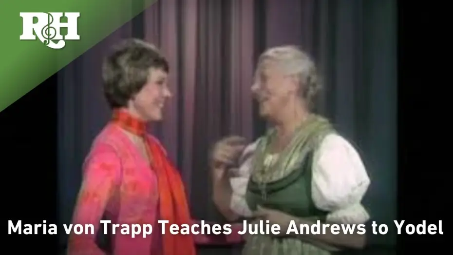 Видео к фильму Звуки музыки | Maria von Trapp teaches Julie Andrews to Yodel