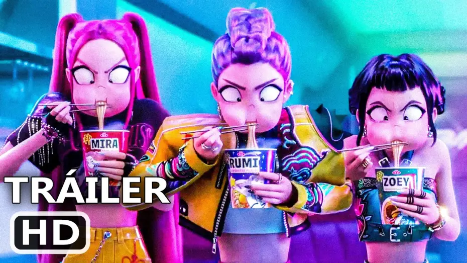 Видео к фильму Кейпоп-охотницы на демонов | LAS GUERRERAS K-POP Tr&aacute;iler Espa&ntilde;ol Latino Doblado (2025)