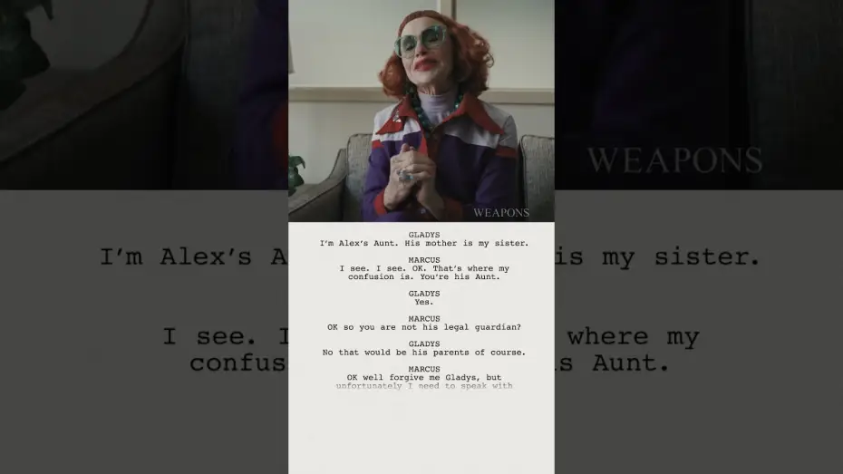 Видео к фильму Орудия | From Script to Screen - Principal's Office with Aunt Gladys (Amy Madigan)