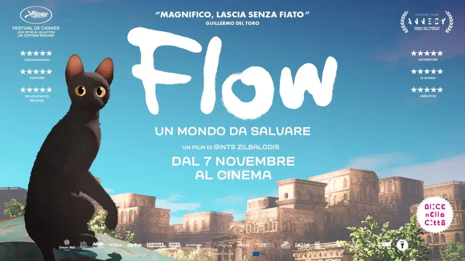 Видео к фильму Поток | FLOW - Un mondo da salvare (Trailer ufficiale dal 7 Novembre al Cinema)
