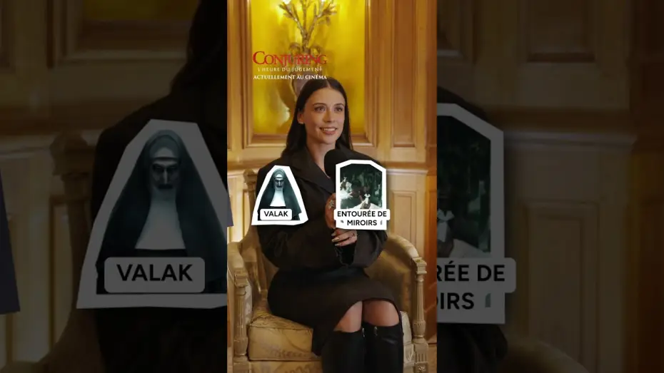 Видео к фильму Заклятие 4: Последний обряд | Mia Tomlinson, alias Judy Warren, a plus peur des escargots que des clowns ? 👀 #Conjuring