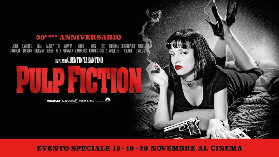 Видео к фильму Криминальное чтиво | PULP FICTION di Quentin Tarantino in versione restaurata | Evento speciale 18-19-20 novembre