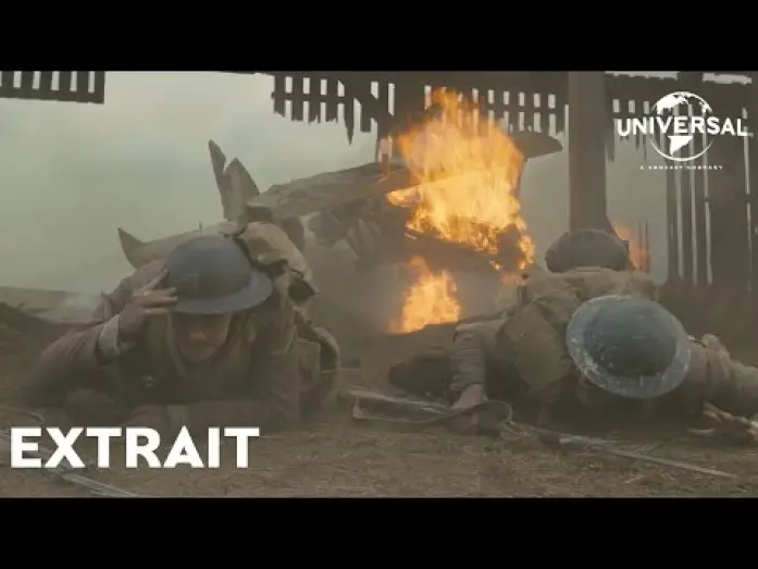 Видео к фильму 1917 | 1917 - Extrait : "Schofield et Blake assistent &agrave; un combat a&eacute;rien" [VF]