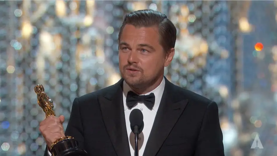 Видео к фильму Выживший | Leonardo DiCaprio winning Best Actor | 88th Oscars (2016)