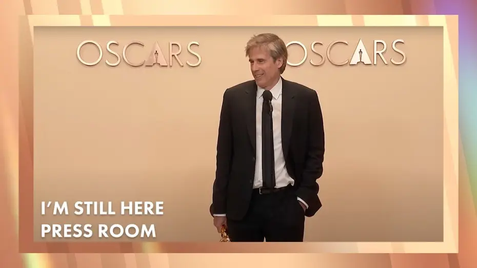 Видео к фильму Я все еще здесь | 'I'm Still Here' Best International Feature Film Press Room Speech | 97th Oscars (2025)