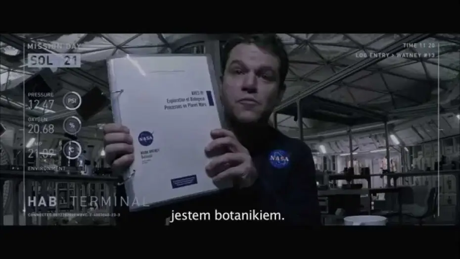 Видео к фильму Марсианин | Marsjanin - Jestem botanikiem [fragment #2]