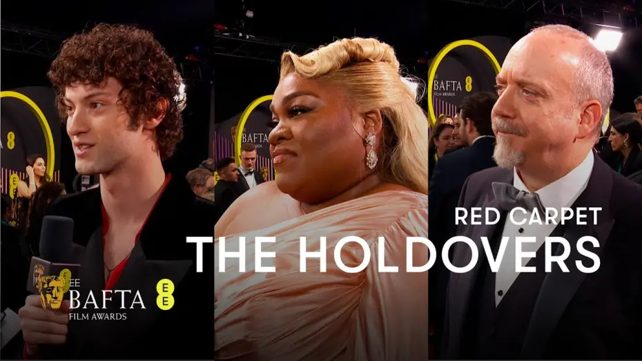 Видео к фильму Оставленные | Paul Giamatti, Dominic Sessa and Da'Vine Joy Randolph on The Holdovers | EE BAFTA Film Awards 2024
