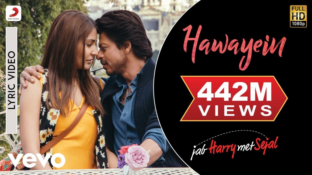 Видео к фильму Богатей | Hawayein - Official Lyric Video | Anushka | Shah Rukh | Pritam | Arijit