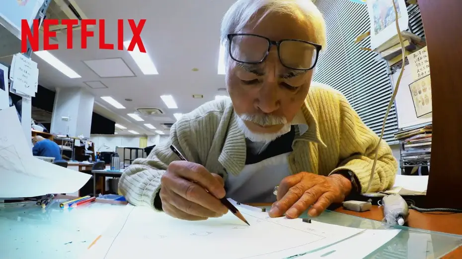 Видео к фильму Хаяо Миядзаки и птица | How Hayao Miyazaki Creates - Clip [Subtitled]