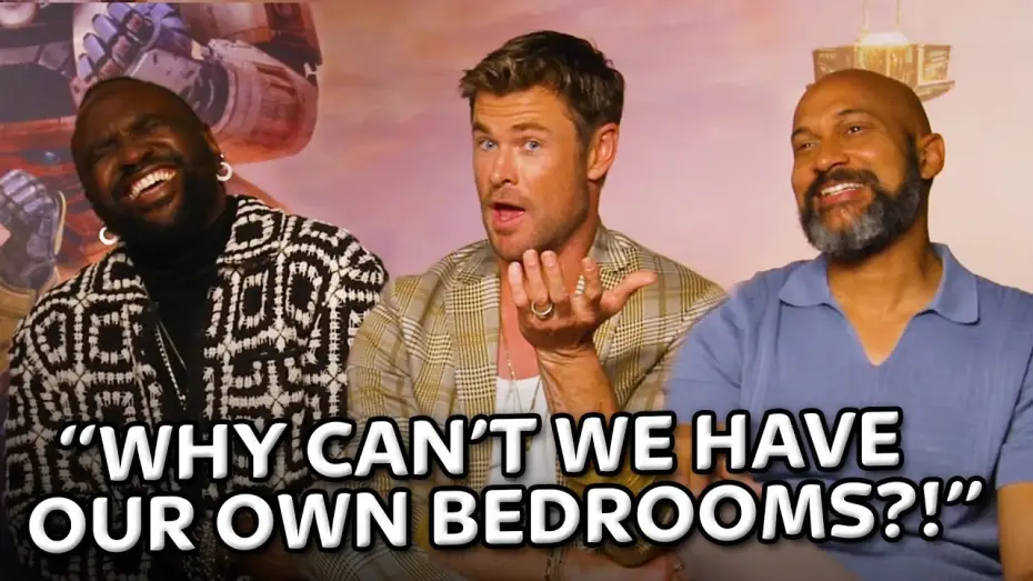 Видео к фильму Трансформеры: Начало | Chris Hemsworth Is Moving In With The Transformers Cast 😂 | Interview