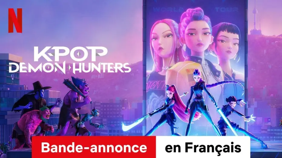 Видео к фильму Кейпоп-охотницы на демонов | KPop Demon Hunters (Bande-annonce) | Bande-Annonce en Fran&ccedil;ais | Netflix