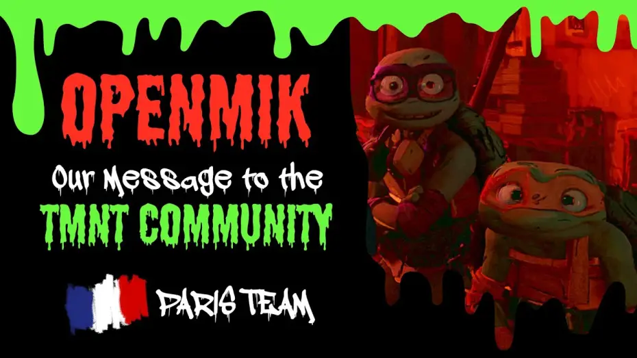 Видео к фильму Черепашки-ниндзя: Погром мутантов | #OpenMik - Giving Mutants Life | Notre Message aux Fans TMNT 💬