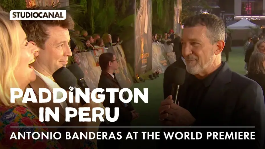 Видео к фильму Приключения Паддингтона 3 | Antonio Banderas Interview at the World Premiere