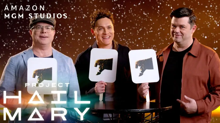 Видео к фильму Проект &laquo;Конец света&raquo; | Andy Weir, Phil Lord & Chris Miller Play Thumbs Up/Down
