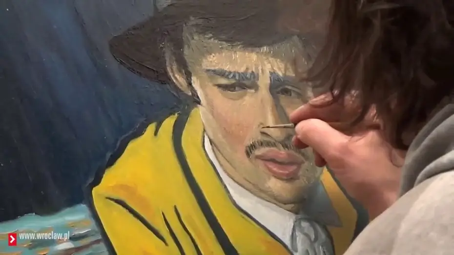 Видео к фильму Ван Гог. С любовью, Винсент | Wroclaw painter training