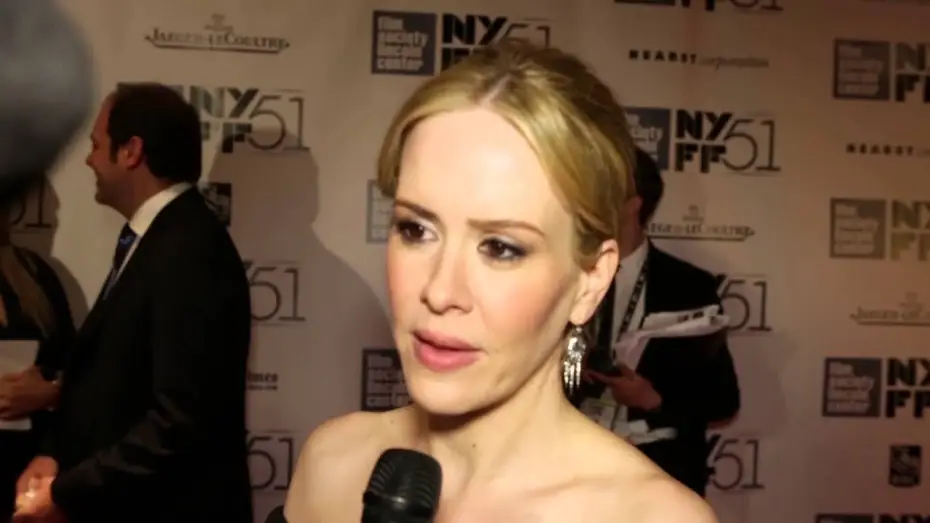 Видео к фильму 12 лет рабства | NYFF51: Sarah Paulson | "12 Years A Slave" Red Carpet