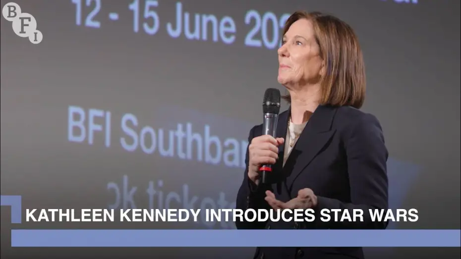 Видео к фильму Звёздные войны: Эпизод 4 - Новая надежда | Kathleen Kennedy introduces a screening of the original 1977 print of Star Wars | BFI