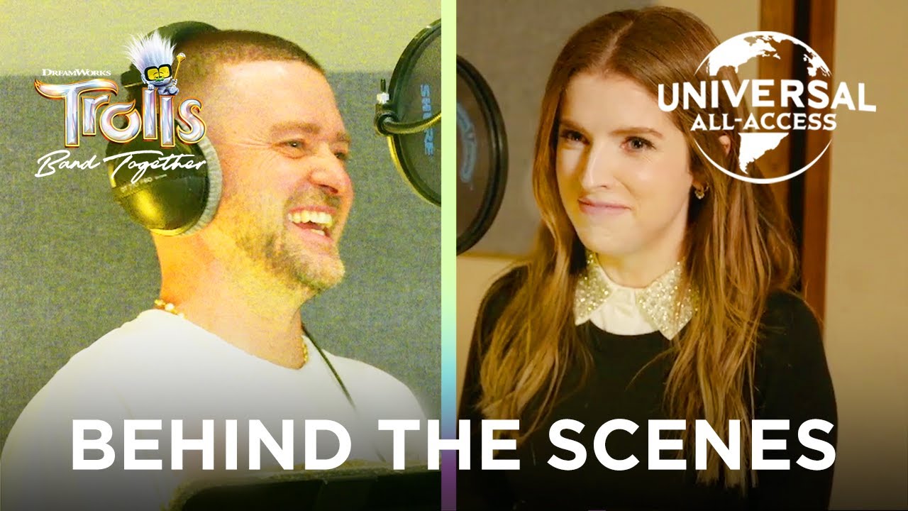 Видео к фильму Тролли 3 | Anna Kendrick & Justin Timberlake Recording Booth Fun - Behind The Scenes