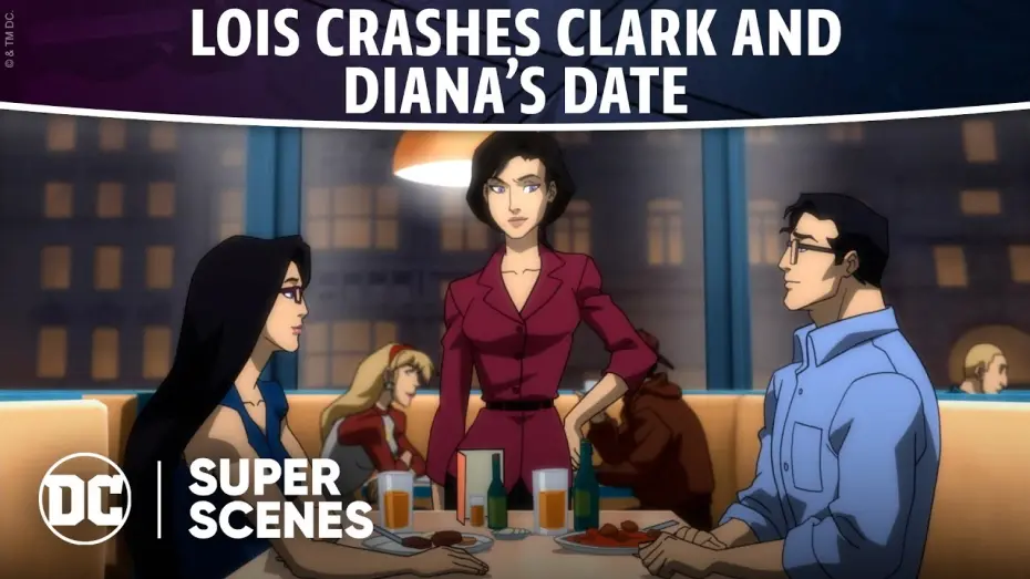 Видео к фильму Лига Справедливости: Трон Атлантиды | DC Super Scenes: Lois Crashes Clark and Diana’s Date