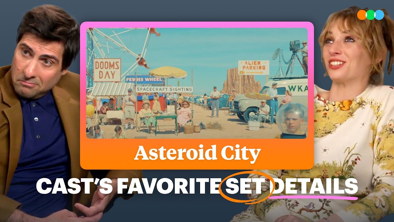 Видео к фильму Город астероидов | The Asteroid City Cast Reveal Their Favorite Asteroid City Set Details