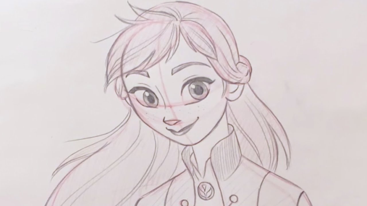 Видео к фильму Холодное сердце 2 | How to Draw Anna from Frozen 2 l Draw With Disney Animation