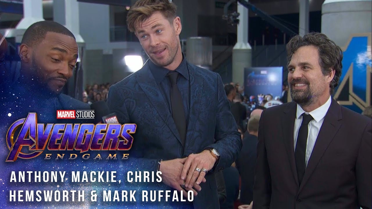 Видео к фильму Мстители: Финал | Mark Ruffalo, Chris Hemsworth and Anthony Mackie at the Premiere