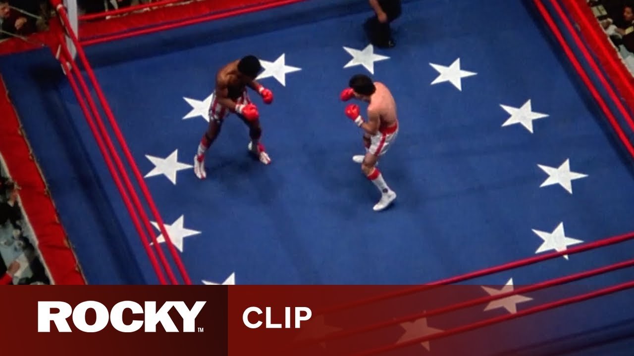 Видео к фильму Рокки | Apollo Creed Gets Knocked Down By Rocky Balboa