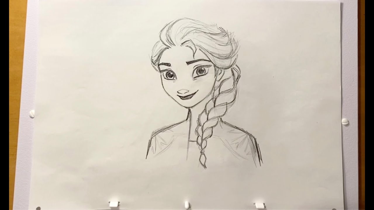 Видео к фильму Холодное сердце 2 | How to Draw Elsa from Frozen 2 l Draw With Disney Animation