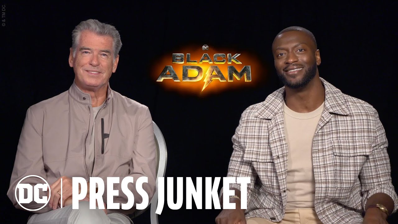 Видео к фильму Чёрный Адам | Pierce Brosnan & Aldis Hodge Interview