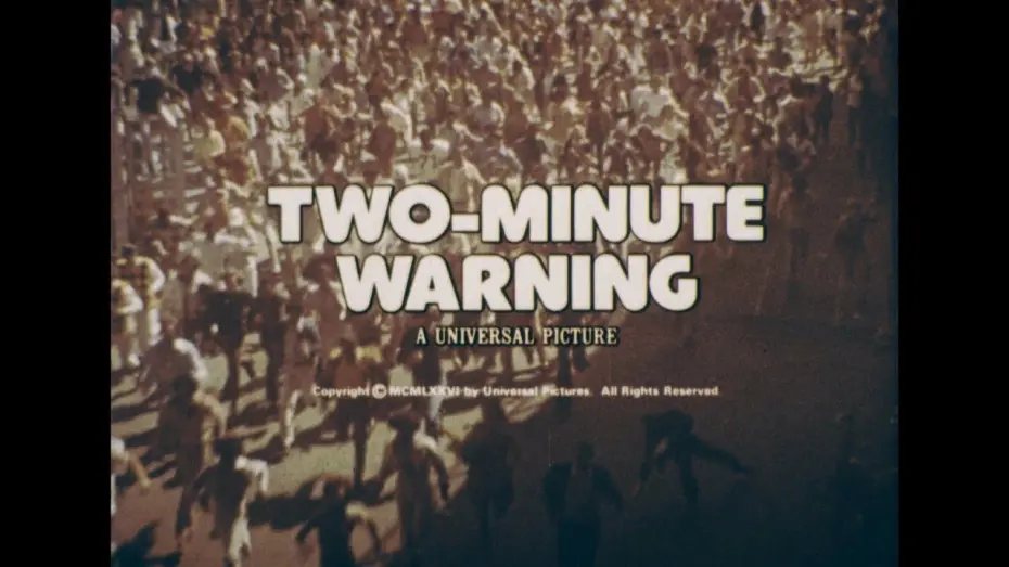 Видео к фильму Two-Minute Warning | Two Minute Warning 1976 High Definition 4 TV Spots Trailers Charlton Heston John Cassavetes 16mm