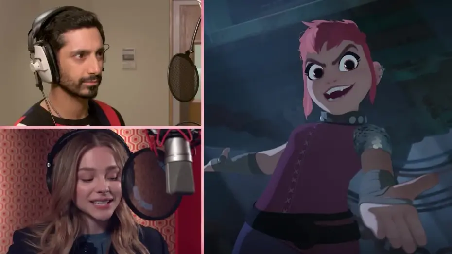 Видео к фильму Нимона | Chloë Grace Moretz, Eugene Lee Yang, and Riz Ahmed Doing the Voices for Nimona