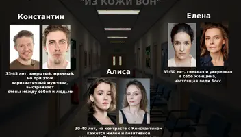 Три главные роли на тизер сериала "Из кожи вон", МШК