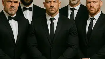 По сюжету: официанты на свадьбе героев.