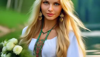 Солистка славянской внешности