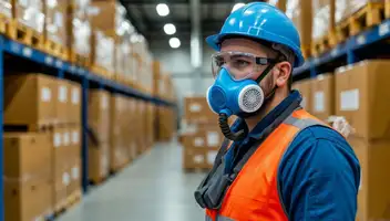 Модель для средств инд. защиты дыхания. Фотосессия в студии